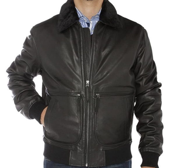 Luciano Natazzi New Nappa Leather Bomber Jacket - Picture 5 of 14